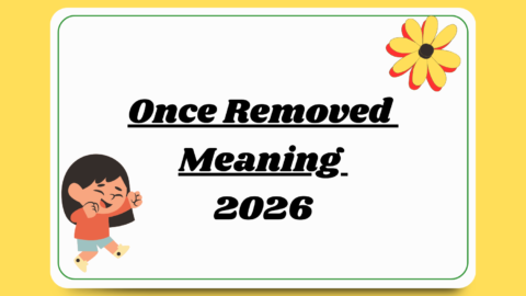 Once Removed Meaning